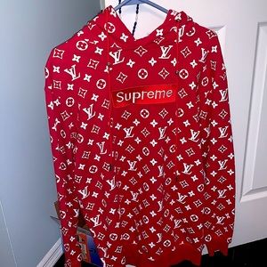 Louis Vuitton x supreme hoodie